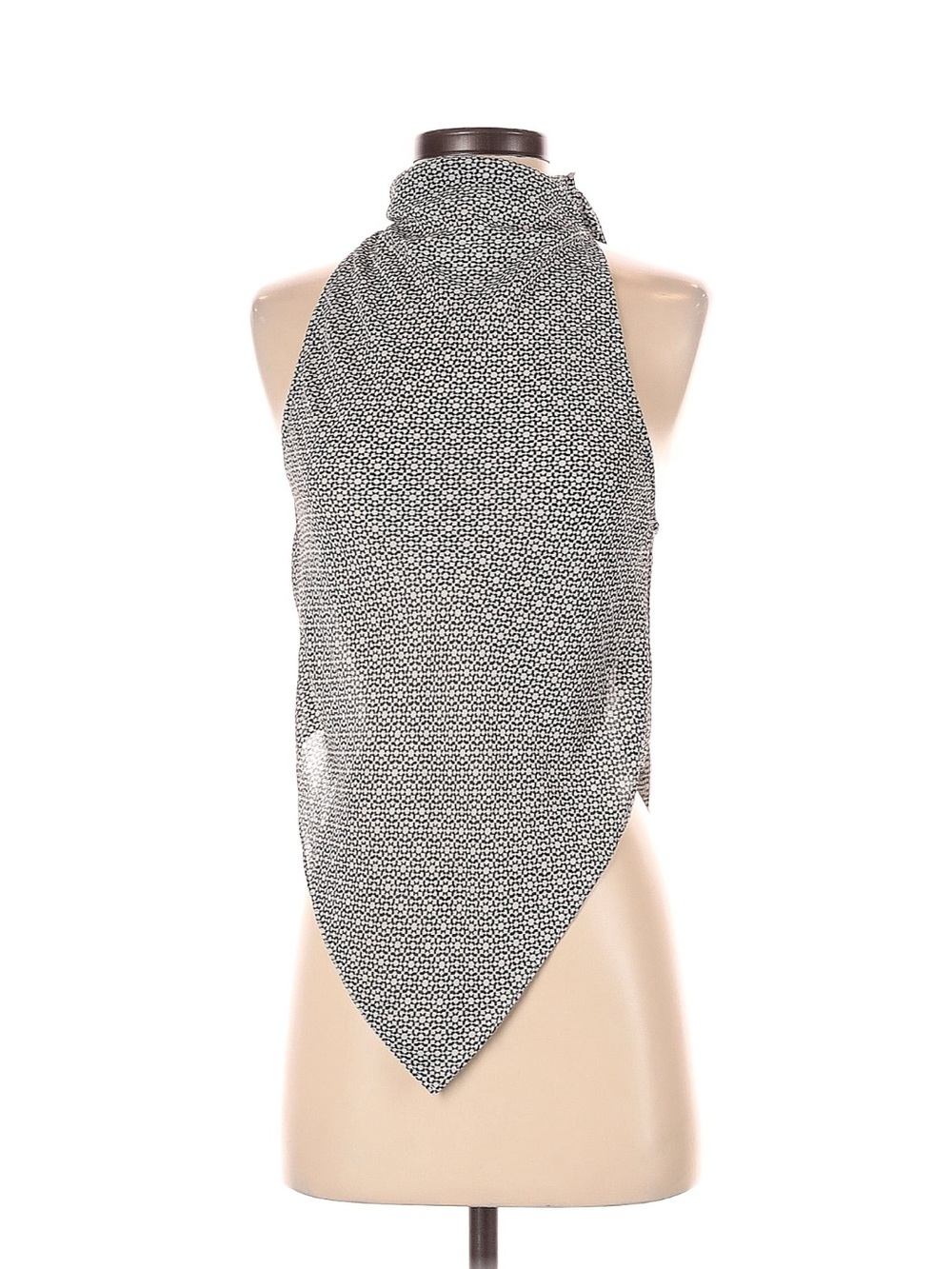 bec + bridge Black & White Halter Scarf Top